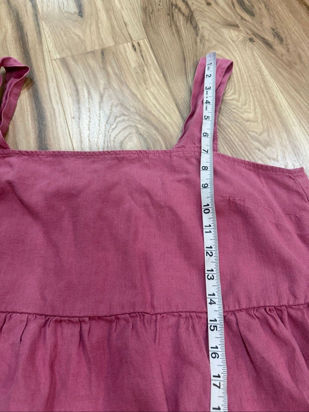 Linenfox midi dress linen pocket size XL - Picture 5 of 6